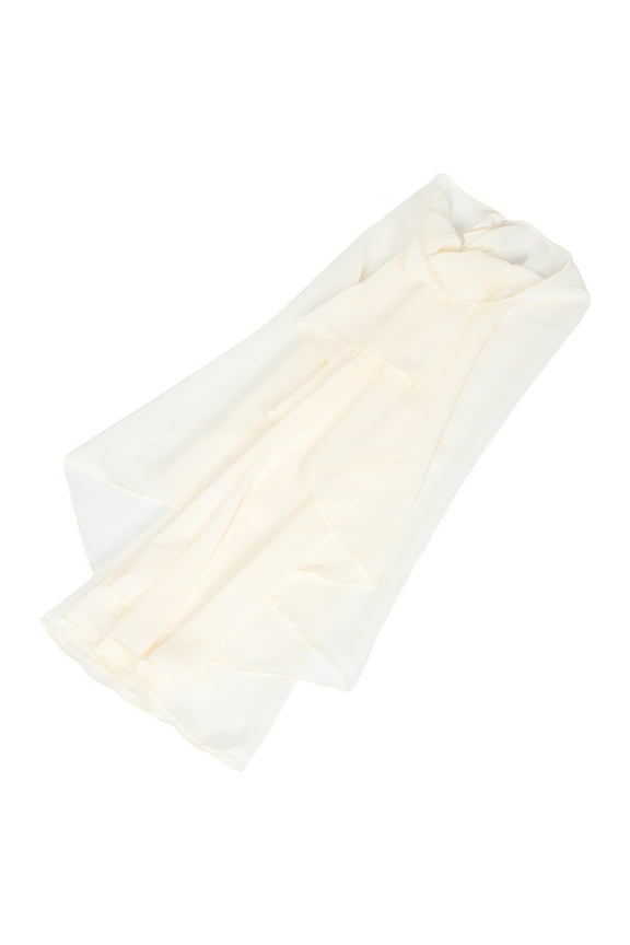 white cape Women Evening Dress Shawl Chiffon 1Set Enhances Elegance For Photoshoots