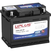 UPLUS Group Size 47 AGM Car Battery,H5 L2 12V 60Ah 660CCA 100RC Maintenance Free Start and Stop Automotive Replacement Battery