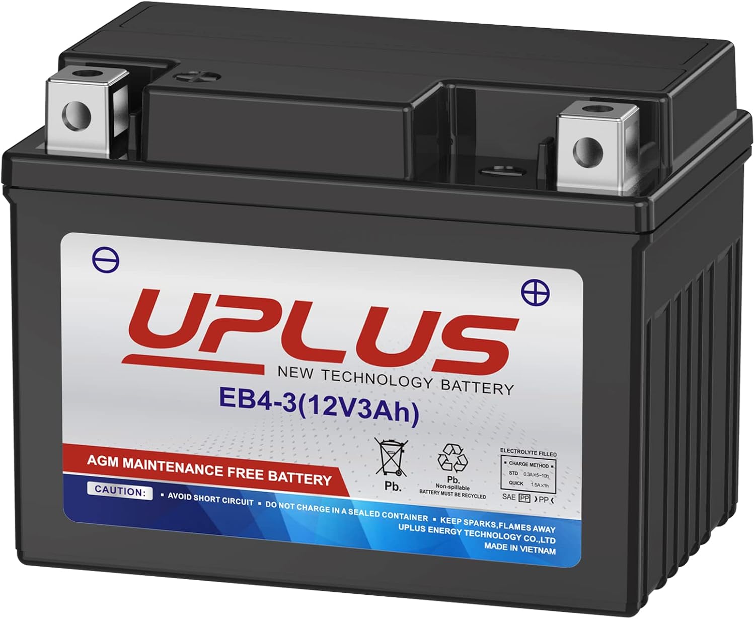 UPLUS YTX30LBS Motorcycle Battery, YIX30LBS Replacement Maintenance