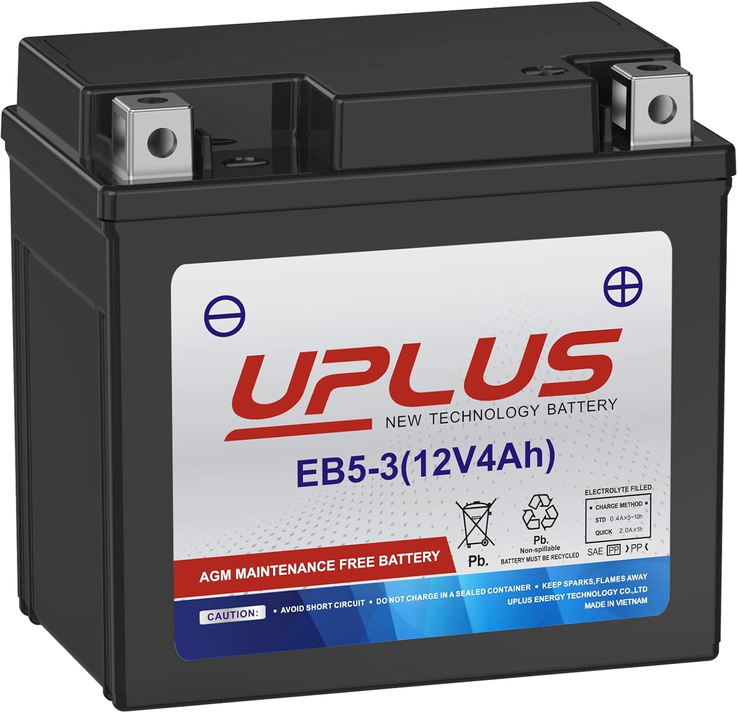 UPLUS YTX30LBS Motorcycle Battery, YIX30LBS Replacement Maintenance