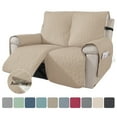 thumbnail image 1 of UPONRAY 100% Waterproof Recliner Chair Cover Non-Slip Reclining Cover for Recliner Chair Washable Chair Seat Cover with Elastic Straps for Kids, Dogs, Pets(2 Seat, Beige), 1 of 8