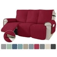 thumbnail image 1 of UPONRAY 100% Waterproof Recliner Chair Cover Non-Slip Reclining Cover for Recliner Chair Washable Chair Seat Cover with Elastic Straps for Kids, Dogs, Pets(3 Seat, Red), 1 of 8