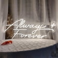 thumbnail image 1 of UPONRAY Always Forever Neon Signs, 23.62"*9.84" Dimmable & USB-Powered LED Neon Light, Stylish Wall Decor as gifts for Valentine's Day, Birthday, Family, Lover, Children, 1 of 12
