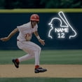 thumbnail image 1 of UPONRAY Baseball Player Custom Neon Signs, Usb Powered with Adjustable Brightness Wall Decor for Gifts, Cool White, 18 inch, 1 of 10