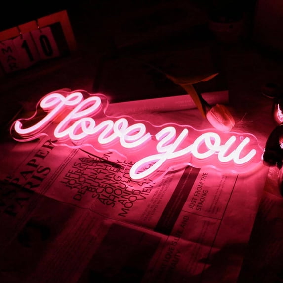 UPONRAY Basketball Custom Neon Signs, Usb Powered with Adjustable Brightness Wall Decor for Gifts, Rose Red, 18 inch