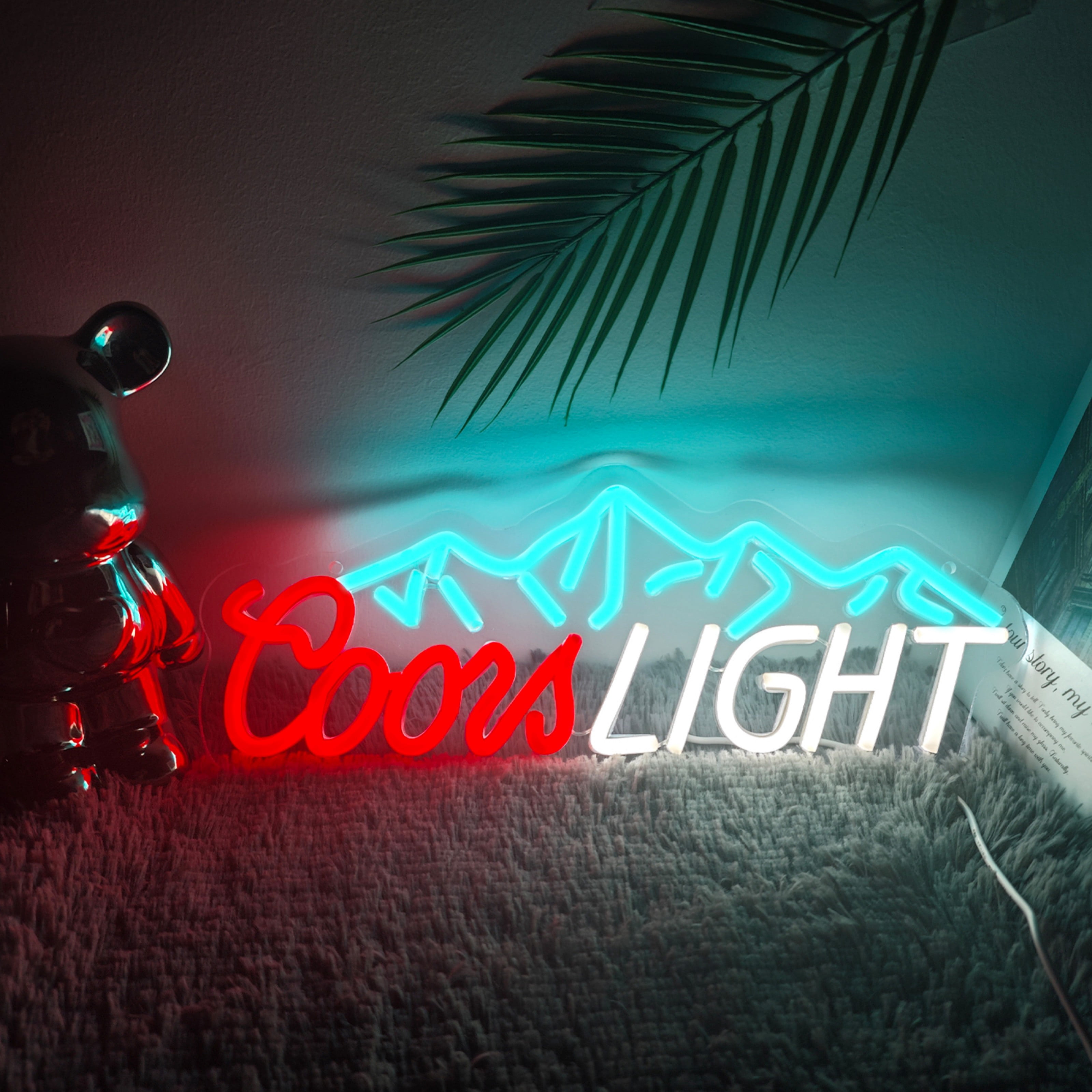 UPONRAY Beer Neon Signs, 15.3"*5.9" Dimmable & USB-Powered LED Neon Light, Stylish Wall Decor for Bar, Party, Restaurant, Living Room, Man Cave