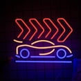 thumbnail image 1 of UPONRAY Car Neon Signs LED Neon Light Sign for Bedroom, Brighter LED Neon Sign for Wall Decor Auto Neon Lights for Bedroom Game Room Living Room Party Gift, 1 of 7