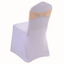 UPONRAY Chair Sashes for Wedding Chair Bows Sashes Chair Bands Buckles Fitting Birthday Party Events Bridal Baby Shower Chair Decorations(10 Pcs,Champagne)