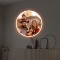 thumbnail image 1 of UPONRAY Circular Photograph Custom Neon Signs, Usb Powered with Adjustable Brightness Wall Decor for Gifts, Yellow, 20 inch, 1 of 9
