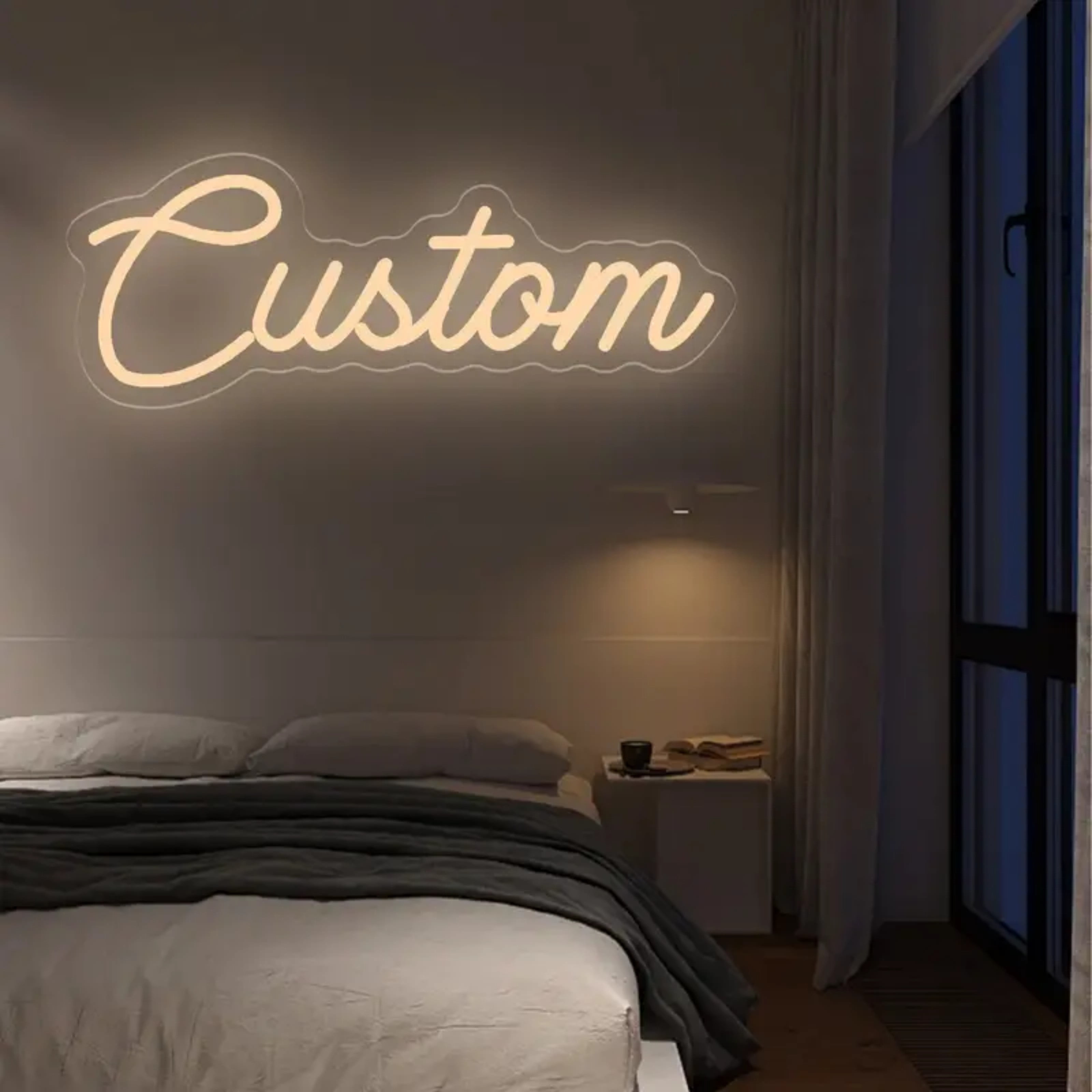 Led Burger Neon Signs Lámpara De Colgante Para , Publicidad | Meses sin