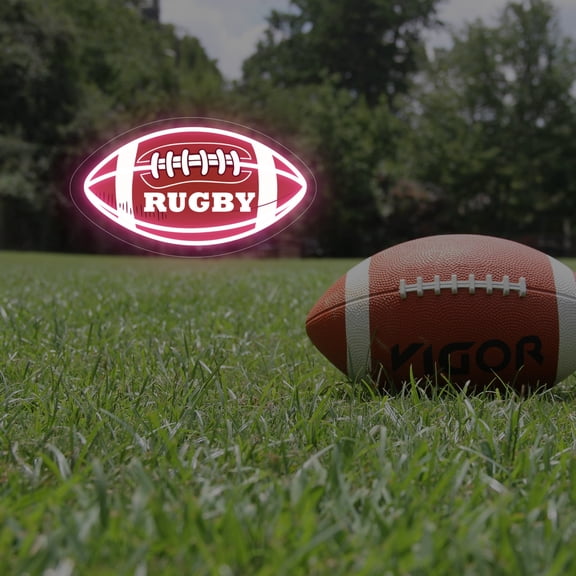 UPONRAY Football Custom Neon Signs, Usb Powered with Adjustable Brightness Wall Decor for Gifts, Pink, 14 inch