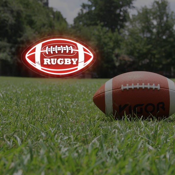 UPONRAY Football Custom Neon Signs, Usb Powered with Adjustable Brightness Wall Decor for Gifts, Red, 14 inch