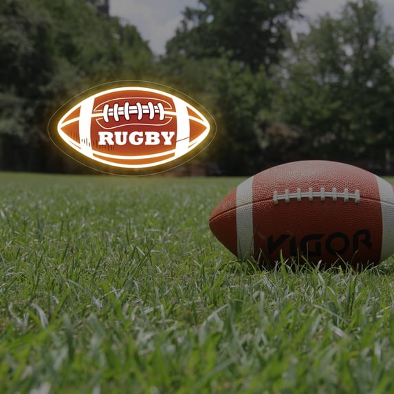 UPONRAY Football Custom Neon Signs, Usb Powered with Adjustable Brightness Wall Decor for Gifts, Yellow, 20 inch