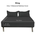 thumbnail image 1 of UPONRAY King Mattress Protector, Quilted Waterproof Mattress Protector with Deep Pocket up to 12 Inches, Soft Breathable Noiseless Bed Pad Topper, Queen Bed Cover for Home, Bedroom, Hotel (Black), 1 of 8