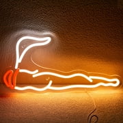 UPONRAY Led Red White Neon Signs for Wall Decor Unique Night Light for Boys Stoner Gifts Living Bedroom Room Shop Hotel Bar Party Supplies