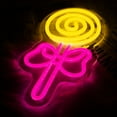 thumbnail image 1 of UPONRAY Lollipop Neon Signs, 3.6"*11.8" Dimmable & USB-Powered LED Neon Light, Stylish Wall Decor for Bedroom, Party, Sweet Shop, Baby Room, Bar, 1 of 8