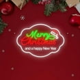 thumbnail image 1 of UPONRAY Merry Christmas Custom Neon Signs, Usb Powered with Adjustable Brightness Wall Decor for Gifts, 24 inch, 1 of 7