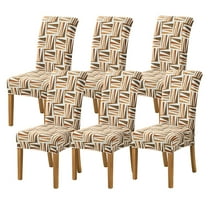 UPONRAY Printing Flower Dining Chair Cover,Dining Room Chair Covers Set of 6,Stretch Kitchen Chair Cover,Washable Dining Chair Cover,Slipcovers Protective,for Home,Restaurant,Banquet(No Chair)