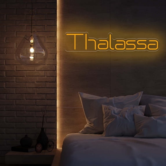 UPONRAY Single Line Custom Neon Signs, Customizable USB-Powered & Dimmable LED Neon Light, Stylish Wall Decor for Bedroom, Home, Lover, Friend, Yellow, 20 inch