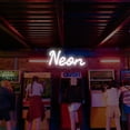 thumbnail image 1 of UPONRAY Single-line Custom Neon Signs, Customizable USB-Powered & Dimmable LED Neon Light, Stylish Wall Decor for Bedroom, Home, Lover, Friend, Cool White, 5 inch, 1 of 8
