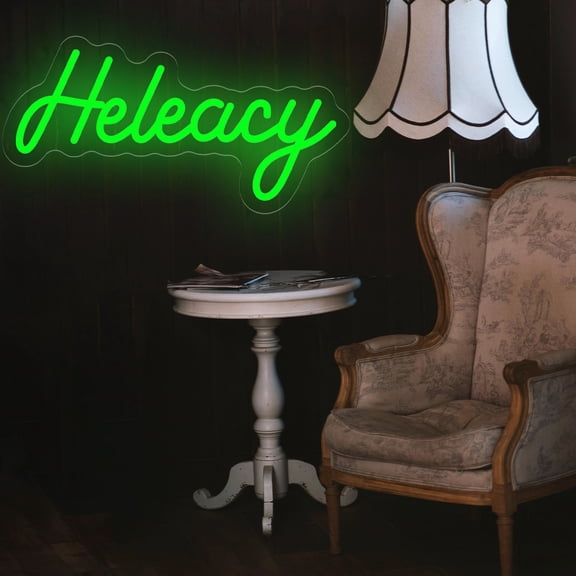 UPONRAY Single-line Custom Neon Signs, Customizable USB-Powered & Dimmable LED Neon Light, Stylish Wall Decor for Bedroom, Home, Lover, Friend, Green, 5 inch/1 Letter
