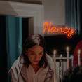 thumbnail image 1 of UPONRAY Single-line Custom Neon Signs, Customizable USB-Powered & Dimmable LED Neon Light, Stylish Wall Decor for Bedroom, Home, Lover, Friend, Orange, 12 inch/5 Letters, 1 of 8