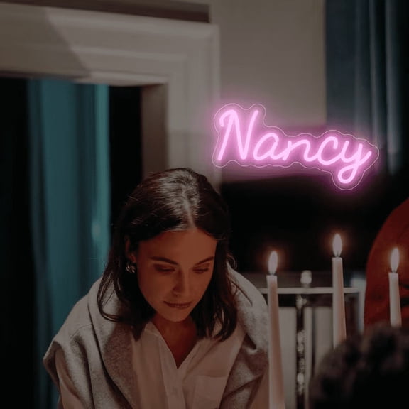 UPONRAY Single-line Custom Neon Signs, Customizable USB-Powered & Dimmable LED Neon Light, Stylish Wall Decor for Bedroom, Home, Lover, Friend, Pink, 5 inch/1 Letter