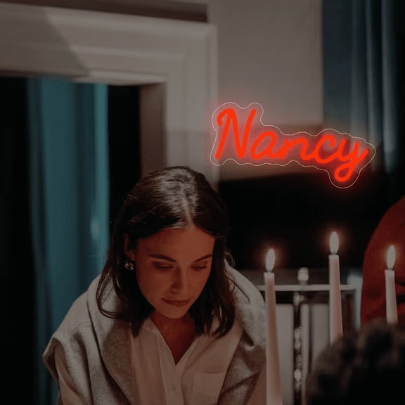 UPONRAY Single-line Custom Neon Signs, Customizable USB-Powered & Dimmable LED Neon Light, Stylish Wall Decor for Bedroom, Home, Lover, Friend, Red, 10 inch/4 Letters