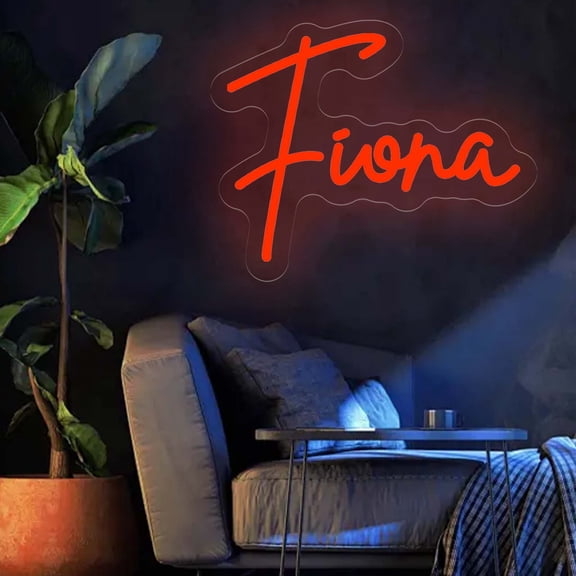 UPONRAY Single-line Custom Neon Signs, Customizable USB-Powered & Dimmable LED Neon Light, Stylish Wall Decor for Bedroom, Home, Lover, Friend, Red, 5 inch/2 Letters