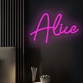 thumbnail image 1 of UPONRAY Single-line Custom Neon Signs, Customizable USB-Powered & Dimmable LED Neon Light, Stylish Wall Decor for Bedroom, Home, Lover, Friend, Rose Red, 26 inch/13 Letters, 1 of 8