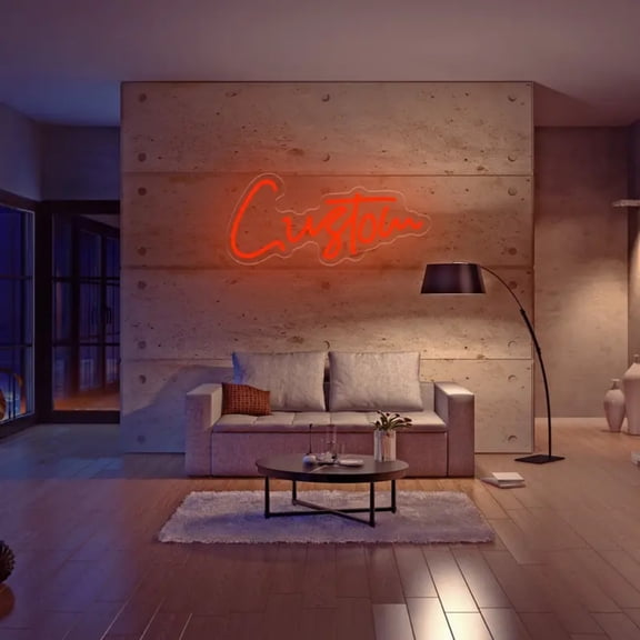 UPONRAY Single Line Custom Neon Signs, Usb Powered with Adjustable Brightness Wall Decor for Gifts, Red, 10 inch