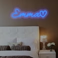 thumbnail image 1 of UPONRAY Single Line Custom Neon Signs with Heart, Usb Powered with Adjustable Brightness Wall Decor for Gifts, Dark Blue, 20 inch, 1 of 8