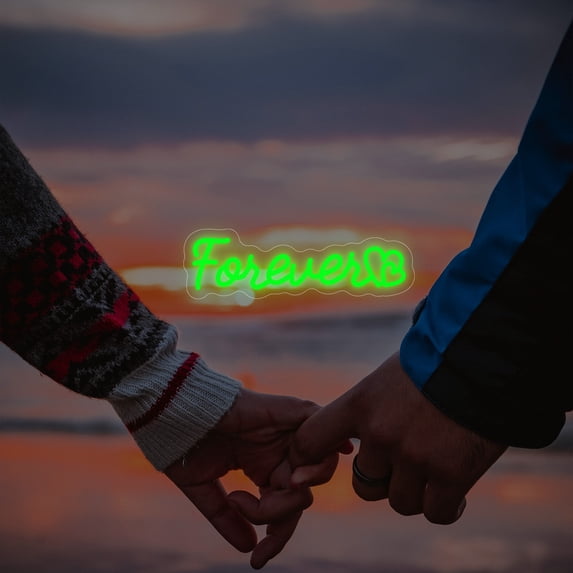 UPONRAY Single-line Custom Neon Signs, Customizable USB-Powered & Dimmable LED Neon Light, Stylish Wall Decor as Gifts for Bedroom, Home, Bar, Family, Lover, Friend, Green, 20 inch/9 Letters