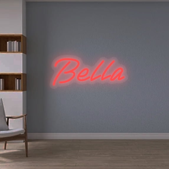 UPONRAY Single-line Custom Neon Signs, Customizable USB-Powered & Dimmable LED Neon Light, Stylish Wall Decor as Gifts for Bedroom, Home, Bar, Family, Lover, Friend, Red, 26 inch/13 Letters