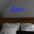 thumbnail image 1 of UPONRAY Single Line Custom Neon Signs with Heart, Usb Powered with Adjustable Brightness Wall Decor for Gifts, Dark Blue, 20 inch, 1 of 9
