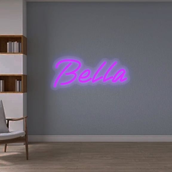 UPONRAY Single-line Custom Neon Signs, Customizable USB-Powered & Dimmable LED Neon Light, Stylish Wall Decor as Gifts for Bedroom, Home, Bar, Family, Lover, Friend, Purple, 10 inch/5 Letters