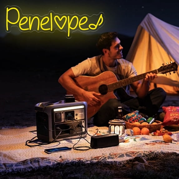 UPONRAY Single Line Custom Neon Signs with Note, Usb Powered with Adjustable Brightness Wall Decor for Gifts, Lemon Yellow, 16 inch