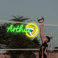 thumbnail image 1 of UPONRAY Single Line Custom Neon Signs with Volleyball, Usb Powered with Adjustable Brightness Wall Decor for Gifts, Green, 12 inch, 1 of 9