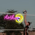 thumbnail image 1 of UPONRAY Single Line Custom Neon Signs with Volleyball, Usb Powered with Adjustable Brightness Wall Decor for Gifts, Rose Red, 18 inch, 1 of 9