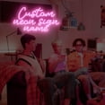 thumbnail image 1 of UPONRAY Three Lines Custom Neon Signs, Usb Powered with Adjustable Brightness Wall Decor for Gifts, Light Pink, 28 inch, 1 of 9