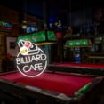 thumbnail image 1 of UPONRAY Two Lines Circular Billiards Custom Neon Signs, Usb Powered with Adjustable Brightness Wall Decor for Gifts, Cool White, 14 inch, 1 of 9