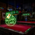 thumbnail image 1 of UPONRAY Two Lines Circular Billiards Custom Neon Signs, Usb Powered with Adjustable Brightness Wall Decor for Gifts, Green, 16 inch, 1 of 9