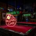 thumbnail image 1 of UPONRAY Two Lines Circular Billiards Custom Neon Signs, Usb Powered with Adjustable Brightness Wall Decor for Gifts, Red, 20 inch, 1 of 9