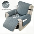 thumbnail image 1 of UPONRAY Waterproof & Non Slip Recliner Chair Covers with Pocket, Washable Reclining Chair Cover Furniture Protector for Kids, Pets(28 Inche,Grayish Blue), 1 of 7
