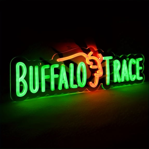 UPONRAY Whiskey Neon Signs, 16.1"*4.7" Dimmable & USB-Powered LED Neon Light, Stylish Wall Decor for Bar, Party, Restaurant, Living Room, Man Cave