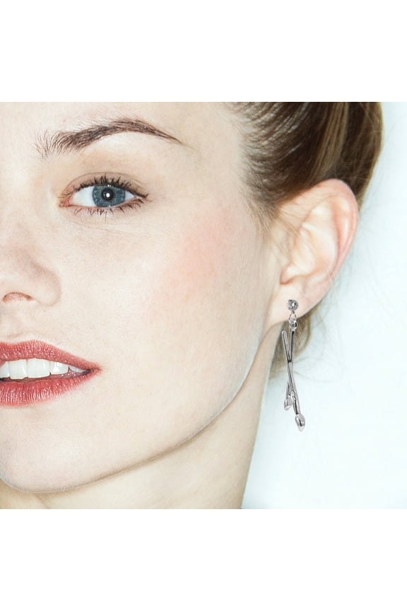 1 Pair Dangle Earrings for Women Alloy Vintage Style Asymmetric Shape Fun Earrings for Casual Occasions