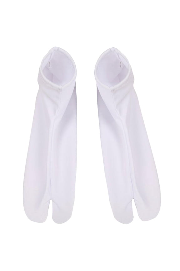 Toe Socks Tabi Socks White Synthetic Fiber 1 Pair
