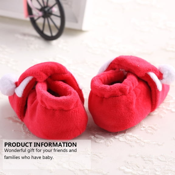 UPOUART 1 Pair Warm Cotton Infant Shoes Soft Non-Slip Winter Footwear for Daily Wear and Outdoor Use
