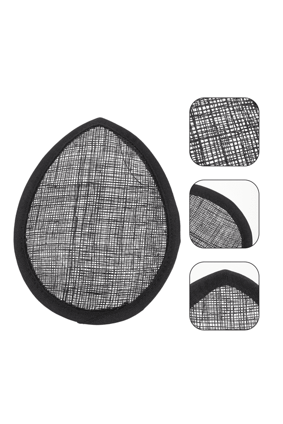 DIY Hat Base Black Linen Material for Easy Hat Making and