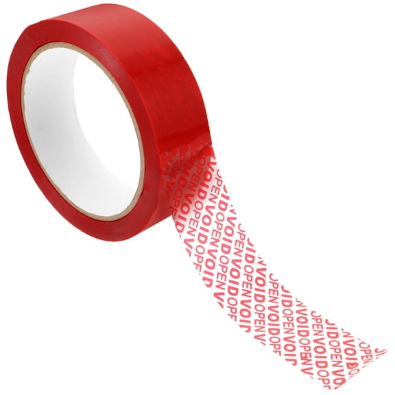 UPOUART 1 Roll Tamper Proof Stickers Red for Packaging Material